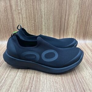 OOFOS OOmg Low Recovery Shoe Black Mens Size 10 Slip On Mesh OOfoam 5010